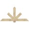 Ekena Millwork Kennewick Rough Sawn Timber Gable Bracket, Douglas Fir, 72"W x 36"H x 2"D x 6"F, 12/12 Pitch GBW072X36X0206KEN00RDF - alternate 1